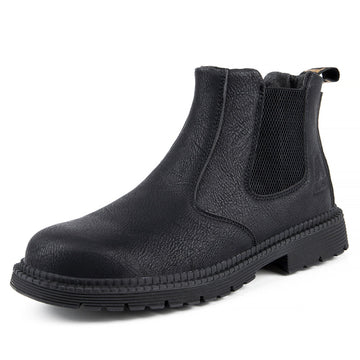 Breathable steel toe safety shoes for men