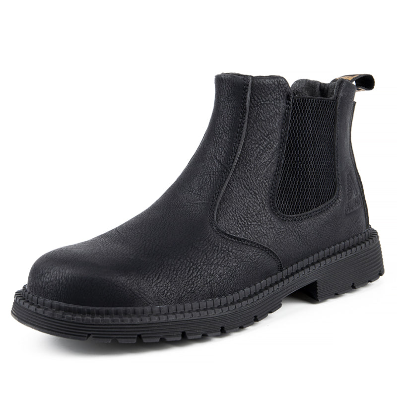 Breathable steel toe safety shoes for men